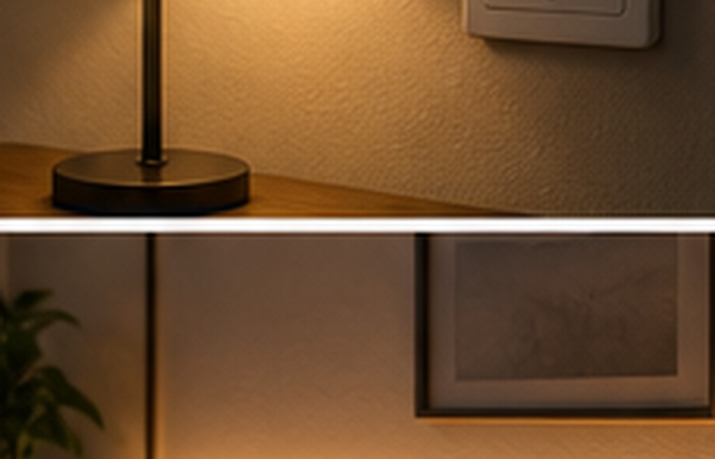 Indirekte Beleuchtung hinter dem Sofa: Tiefe ohne grelles Licht
