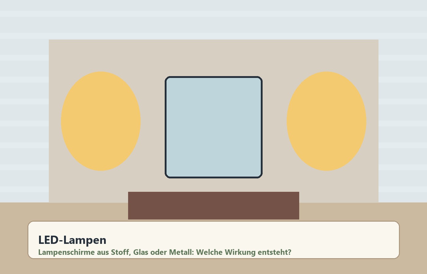 Lampenschirme aus Stoff, Glas oder Metall: Welche Wirkung entsteht?