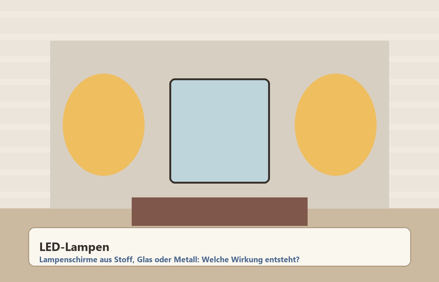 Lampenschirme aus Stoff, Glas oder Metall: Welche Wirkung entsteht?
