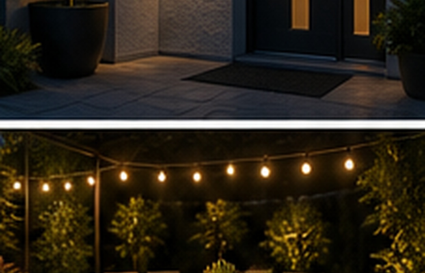 Terrassenlicht im Sommer: Essen, Lesen und Wege separat planen